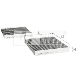 AF5198a 2 ALPHA FILTER Фільтр салону к т 2 шт