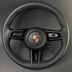 Porsche OE 95C.419.091.CN IA6 Кермо Porsche Macan 95C шкіряне чорне з підігрівом (чорна нитка)