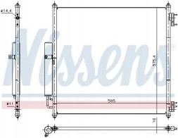 Nissens 940408 Осушувач кондиціонера радіатора охолоджувача