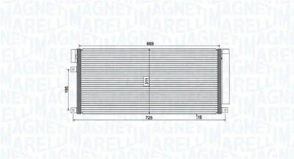 MAGNETI MARELLI 350203806000 Осушувач кондиціонера 350203806000