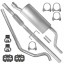 Ferroz ADMT-M6I9T4K Глушник комплект opel corsa d 1.3 cdti хромовані хомути