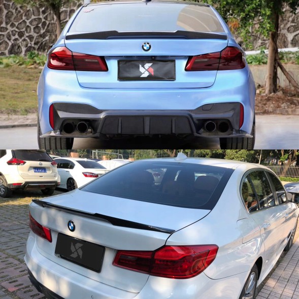 Китай T-050 Карбонова Накладка на Кришку Багажника BMW G30 / F90 M4 Style 2017–2023