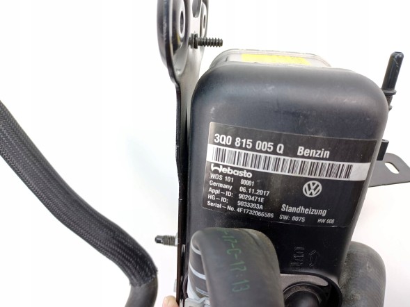 Volkswagen OE 3Q0815005Q, DWP509134OE Автономний обігрівач Webasto VW Passat B8 3Q0815005Q