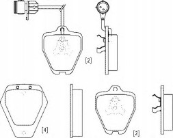 Brembo P 85 038 Колодки гальм. Audi a8 2,5-4,2 95-98 з пильн.
