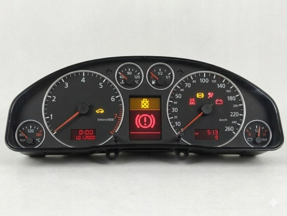 Volkswagen OE 4B0920933J VDO 110.080.128/002 Z PIN przygotowany w SDK СПІДОМЕТР AUDI A6 C5 4B0920933J З ВАШИМ ПРОБІГОМ ТА PIN-КОДОМ НОВИЙ FIS