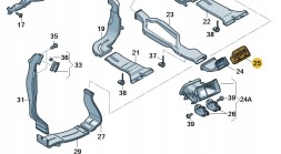 Audi OE 8K0819203JWVF # ПРИПЛИВНА ЗАДНЯ ЧАСТИНА СЕРЕДИНА ЧОРНИЙ AUDI A4 B8 A5