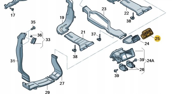Audi OE 8K0819203JWVF # ПРИПЛИВНА ЗАДНЯ ЧАСТИНА СЕРЕДИНА ЧОРНИЙ AUDI A4 B8 A5