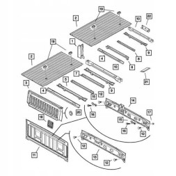USA 68323649AB ВЕНТИЛЯЦІЙНА РЕШІТКА ПІД БАМПЕР КАБІНИ DODGE RAM 1500 3 4 5 GEN JEEP GRA