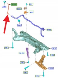 Ford OE З'ЄДНУВАЧ СТАБІЛІЗАТОРА ПЕРЕДНІЙ FORD FIESTA ECOSPORT 2069658 _ 8V51-3B438-BD