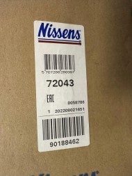 Nissens 72043 Автомобільний обігрівач nissens 72043 mercedes sprinter