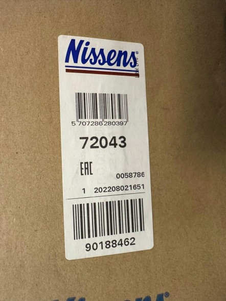 Nissens 72043 Автомобільний обігрівач nissens 72043 mercedes sprinter