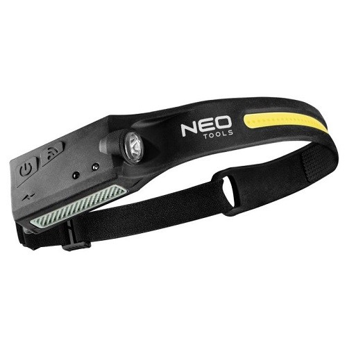 99 097 NEO TOOLS Ліхтар налобний акумуляторний сенсорний 350 лм