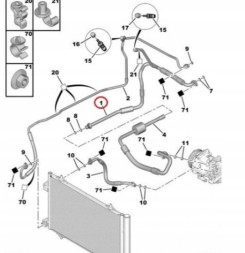 Prolights ACN160310 ШЛАНГ КОНДИЦІОНЕРУ CITROEN C5 (X7), C6 PEUGEOT 407 508