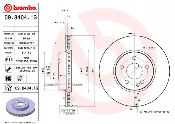 Brembo KT 10 030 Комплект гальм, дискові гальма brembo kt 10 030