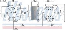 Nissens 90990 Охолоджувач оливи, моторна олива nissens 90990