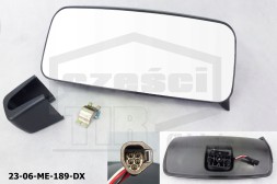DX 23-06-ME-189-DX ДЗЕРКАЛО MERCEDES ATEGO 2/AXOR 2 ЕЛ. ЛІВОРУЧ * 000 810 18 79