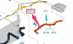 Ford OE 1829702 Ford oe 1829702 шланг розширювального бачка