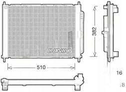 Denso DRM23101 Об'єднана радіаторна решітка двигуна з осушувачем
