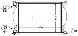 Mahle CR 1417 000S Охолоджувач води cr 1417 000s mahle audi a4 b6 (8e2)