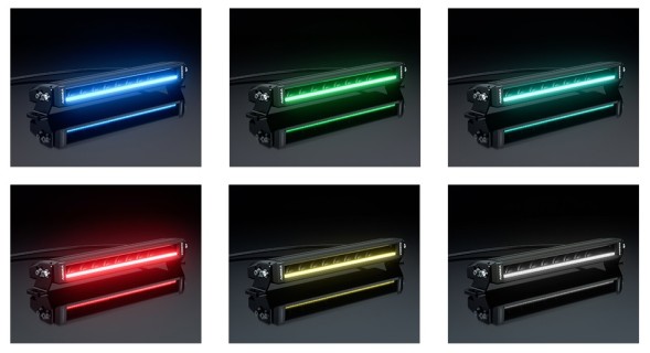 S5D1-20 RGB AURORA Світлодіодна робоча фара 20" 6 кольорів кнопка Osram LIGHTBAR