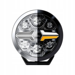 Hella 1FJ 357 199-031 Hella valuefit chrome blade 9 дюймів кругле положення білий / бурштиновий