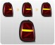 VLAND 51B191-2 mhm Задні ліхтарі Vland Full Led Neon Tuning Mini Cooper f55 f56 f57 2014-17
