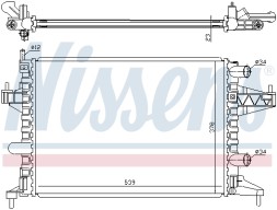 63007 NISSENS Радіатор системи охолодження
