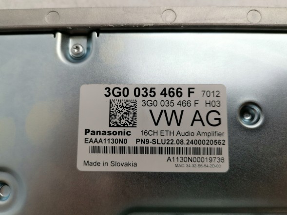 Volkswagen OE 3G0035466F, DWP467040OE Підсилювач VW ID. Buzz 3G0035466F