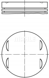 Mahle 083 13 01 Поршень двигуна 083 13 01 mahle