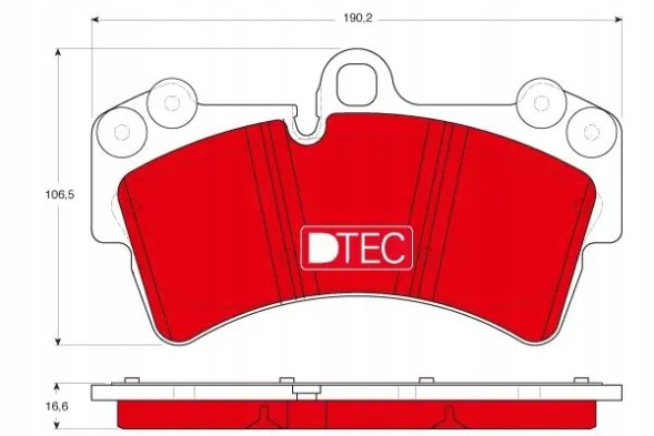 TRW GDB1548DTE Гальмівні колодки передні gdb1548dte trw audi porsche