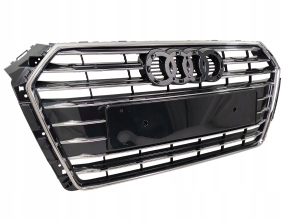 PA 8W0853651AB RN4 BEZ PDC РЕШІТКА-АТРАПА ГРИЛЬ AUDI A4 B9 2015 2016 2017 2018 2019 S-LINE ГРАФІТОВИЙ ГЛЯНЕЦЬ