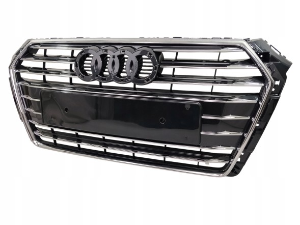 PA 8W0853651AB RN4 BEZ PDC РЕШІТКА-АТРАПА ГРИЛЬ AUDI A4 B9 2015 2016 2017 2018 2019 S-LINE ГРАФІТОВИЙ ГЛЯНЕЦЬ
