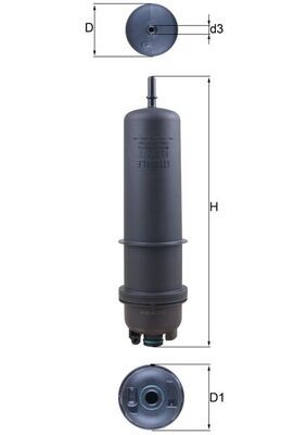 KL872 7 MAHLE ORIGINAL Фільтр палива