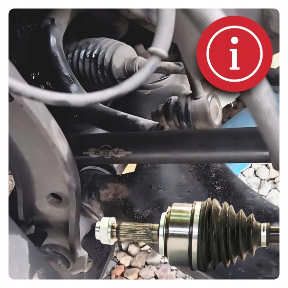 BRV B229 ПІВВІСЬ ПРАВА HONDA ACCORD VII 7 (CL СМ) 2.2 i-CTDi MANUAL НОВА