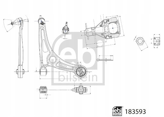 Febi bilstein 183593 Важіль підвіски передній febi bilstein fe183593