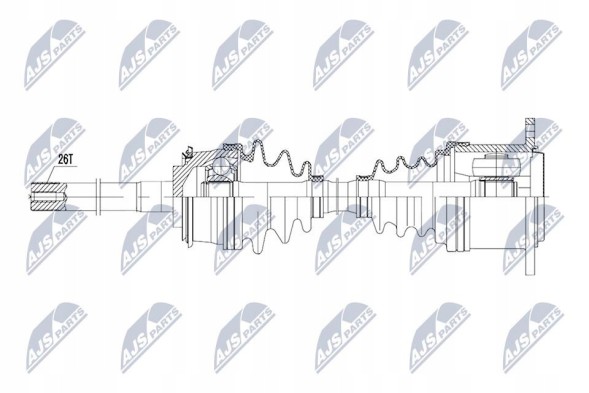 NTY NPW-TY-083 Nty npw-ty-083 карданний вал