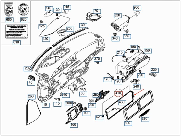Mercedes-Benz OE 2229066201, A2229066201 , A-222-906-62-01 ОРИГІНАЛЬНИЙ ЦЕНТРАЛЬНИЙ ДИСПЛЕЙ MERCEDES A2229066201