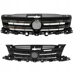 AutoDor D052322 VW TIGUAN I 5N FL 2011- РЕШІТКА РАДІАТОРА ЦЕНТРАЛЬНА ХРОМ ЧОРНА 5N0853651J