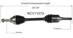 Китай NCV11070 ПРИВОДНИЙ ВАЛ ПЕРЕДНІЙ ЛІВИЙ FORD EXPLORER 2012-2019 GSP