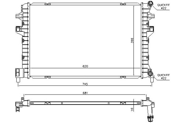 Nissens NIS65306/RS2 Охолоджувач двигуна nissens 5q0121251ej