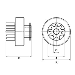 F032332207 HC CARGO Бендикс стартера РОЗПРОДАЖ