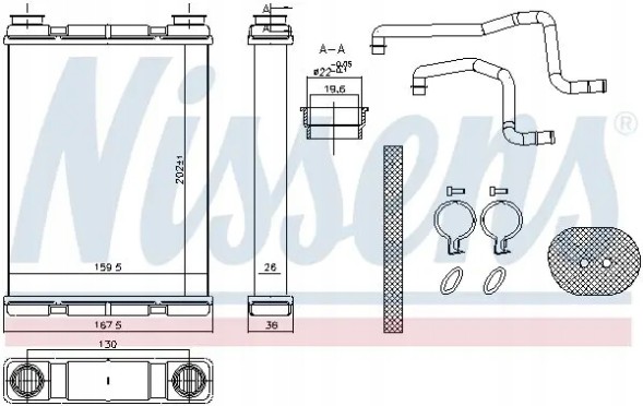 Nissens 707203 Нагрівач 707203 nissens nissan pulsar