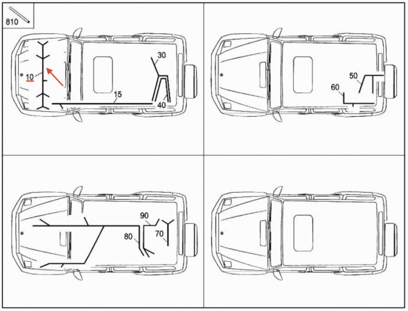 Mercedes-Benz OE 4635404503, A4635404503, A-463-540-45-03 НОВИЙ ОРИГІНАЛ MERCEDES G W463 ДЖГУТ ЕЛЕКТРОПРОВОДИ A4635404503