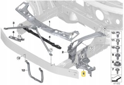 BMW OE КРОНШТЕЙН ЛАМПИ СКЛА BMW X1 F48 X2 F39 F48 ПІДЙОМ ПРАВИЙ 51647342502