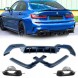 Китай Dyfuzor Dokładka BMW G20 G21 MP Дифузор BMW G20 G21 + Насадки вихлопної труби Чорний Глянець Аплікація Бампера MP