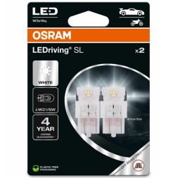 7515DWP 2BL OSRAM Автолампа Osram LED 1 7W 12V W3X16Q W21 5W к т 2 шт