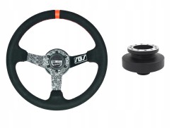 RBS Technology RBSzk12e36 Спортивне кермо RBS Tire Killer замшеве 34см / 8см + наба BMW E36