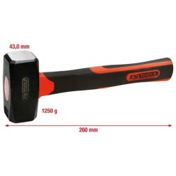 142 5126 KS TOOLS Кувалда з фібергласовою ручкою 1250 г