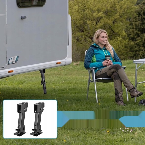 AC STAB-450-2PC СТАБІЛІЗАТОРИ ДЛЯ ПРИЧЕПА 2ШТ КОРБОВІ ОПОРИ 450КГ ПІДЙОМНИК ДЛЯ КЕМПІНГУ