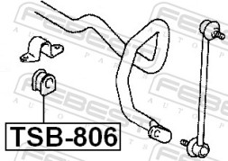 TSB 806 FEBEST Втулка стабілізатора